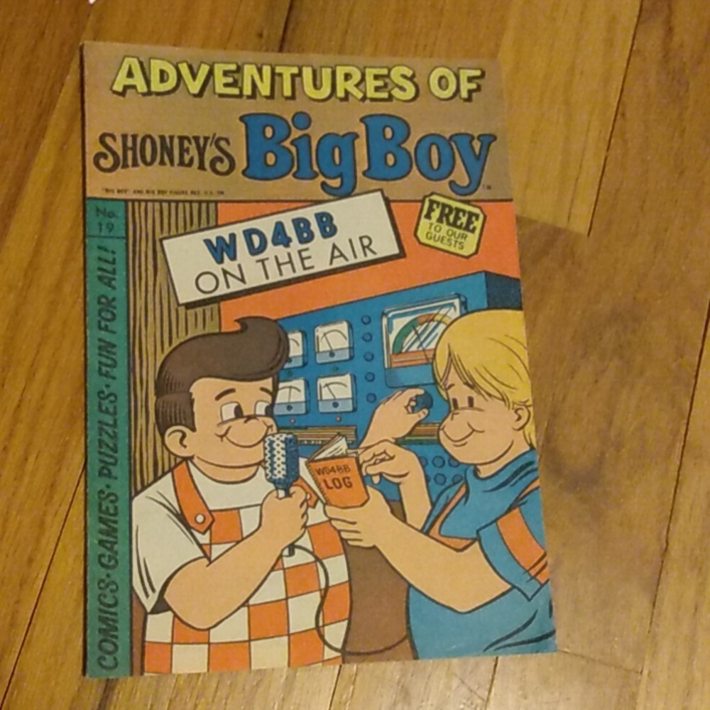 Adventures Of Shoney's Big Boy Comic Book with Illustrations No. 19 1978